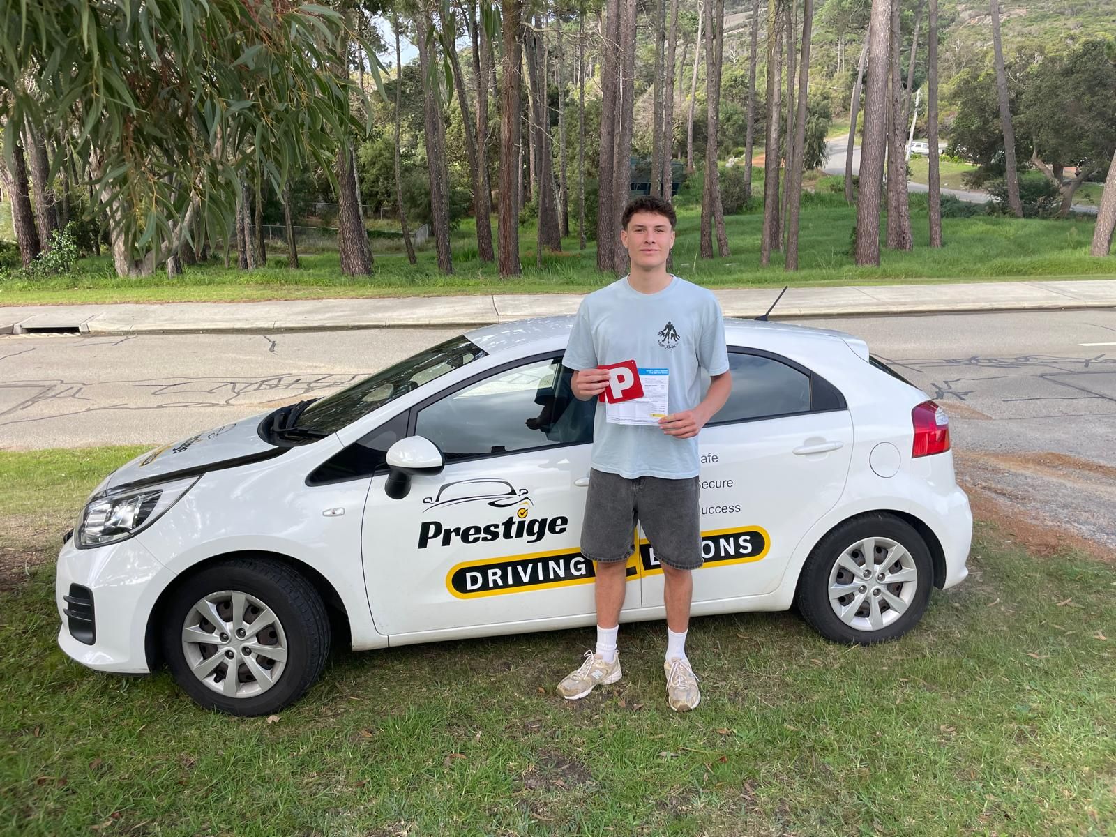 Student passing their driving test with Prestige Driving Lessons
